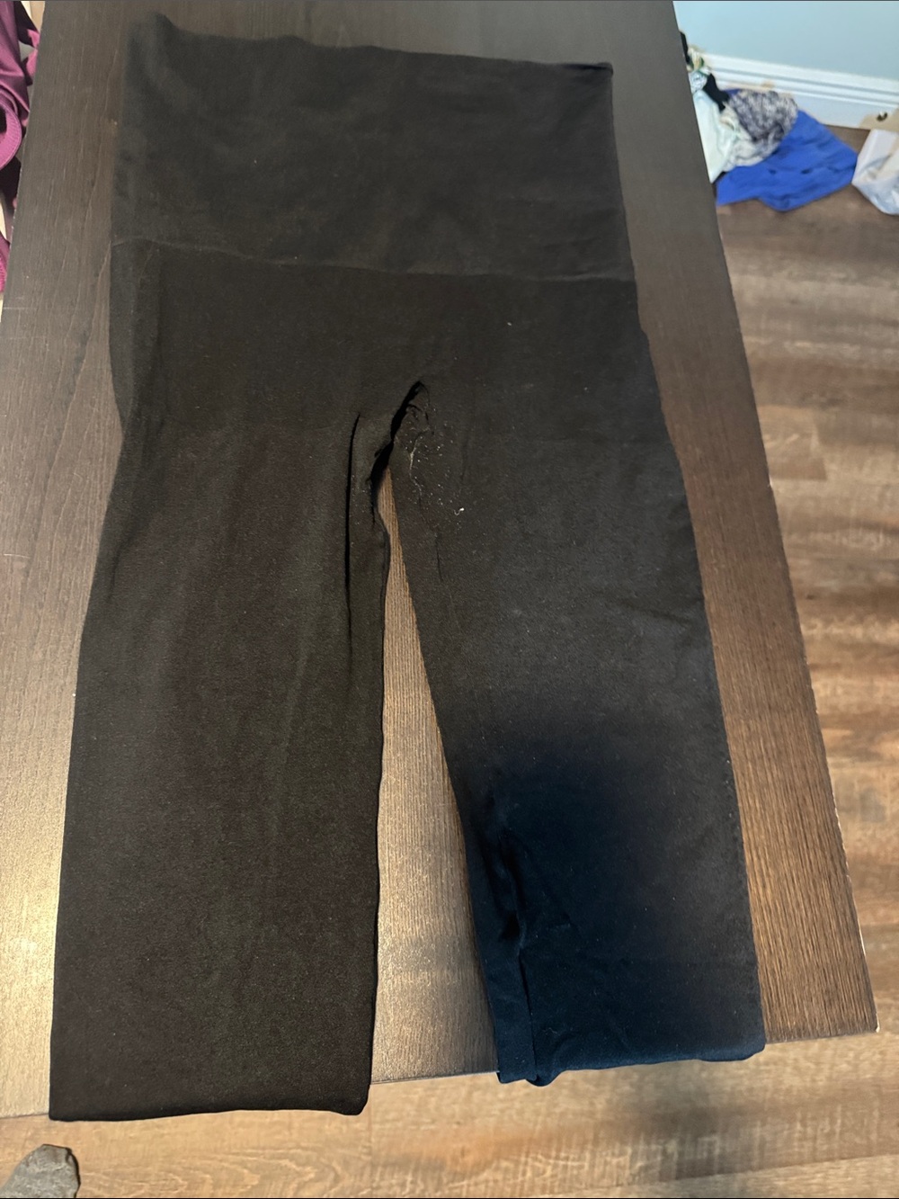 Black maternity Stretch Leggings - preggo leggings SnapBack